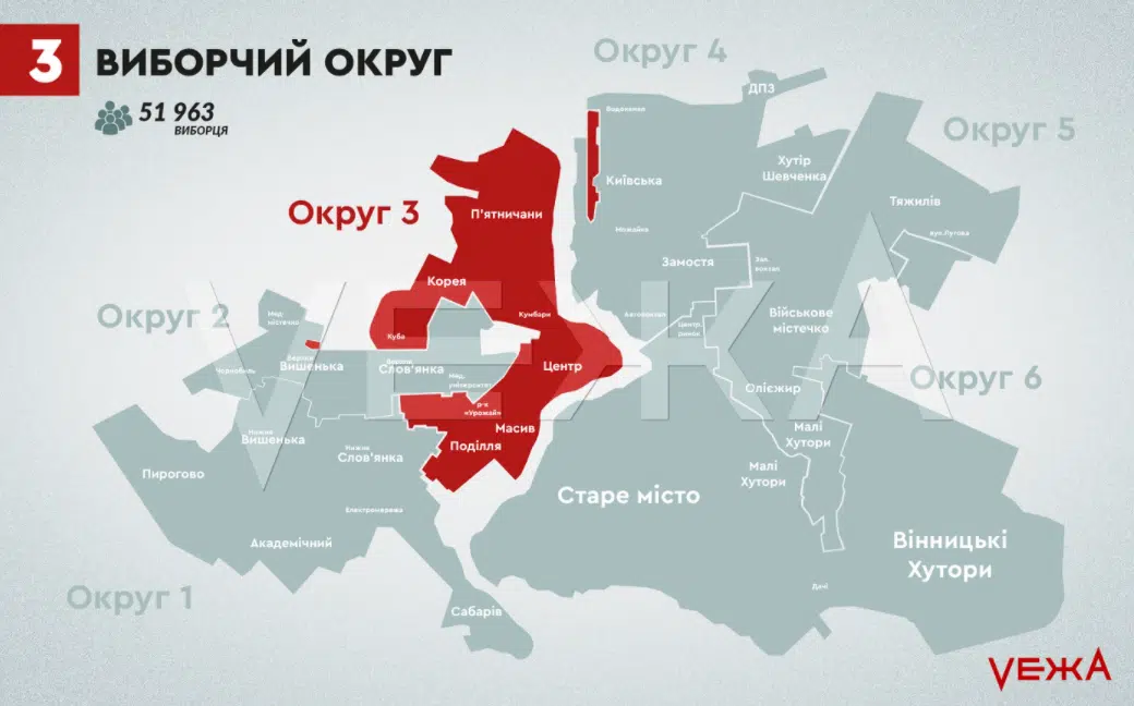 Виборчий округ №3 Вінниця